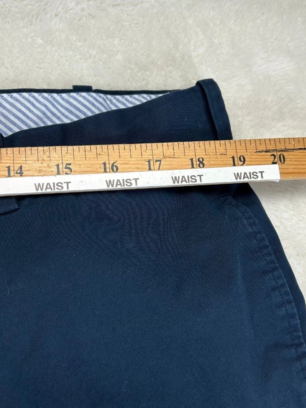 Brooks Brothers Chino Pants Mens 38x30 Blue‎ Stretch Straight Flat Front Formal - Picture 9 of 14